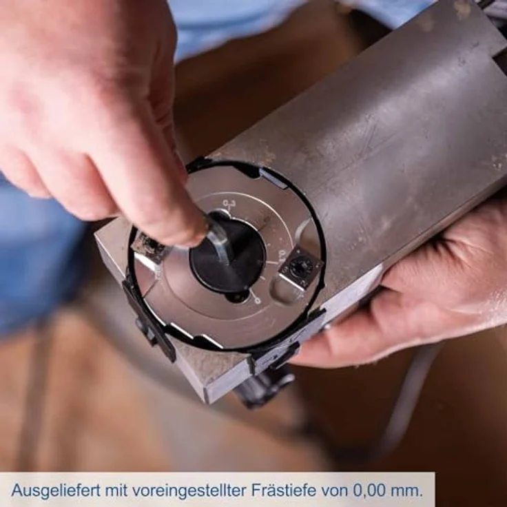 Scheppach LFR720 Lackierfräse, 720 Watt, stufenlos einstellbare Frästiefe bis 0-0,3 mm, ergonomische Handhabung – Bild 2