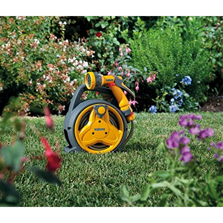 Hozelock Schlauchtrommel Pico Reel 10 m gelb/grau 5 – Bild 2