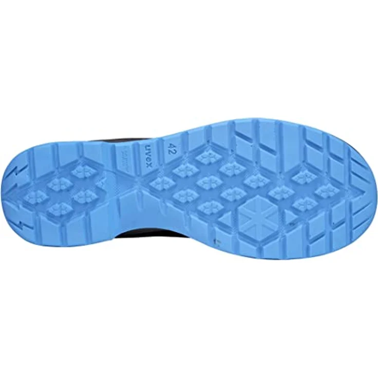 Uvex uvex 2 trend Halbschuh S3 SR, Sicherheitsschuh mit Stahlkappe, rutschhemmender Laufsohle und reflektierenden Elementen, schwarz/blau – Bild 4