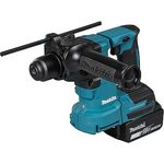 Makita DHR183RTWJ 18V Li-Ion LXT Bürstenloser 18 mm Bohrhammer komplett mit 2 x 5,0 Ah Batterien, Ladegerät und DX16 Lieferung in Makpac-Etui