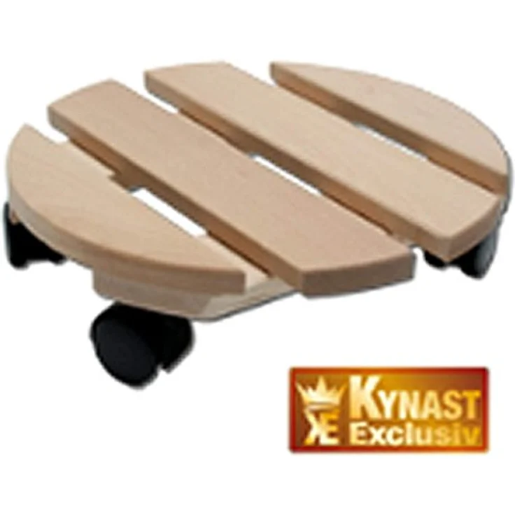 Pflanzenroller Holz MASSIV rund 30 cm bis 120 KG – Bild 5