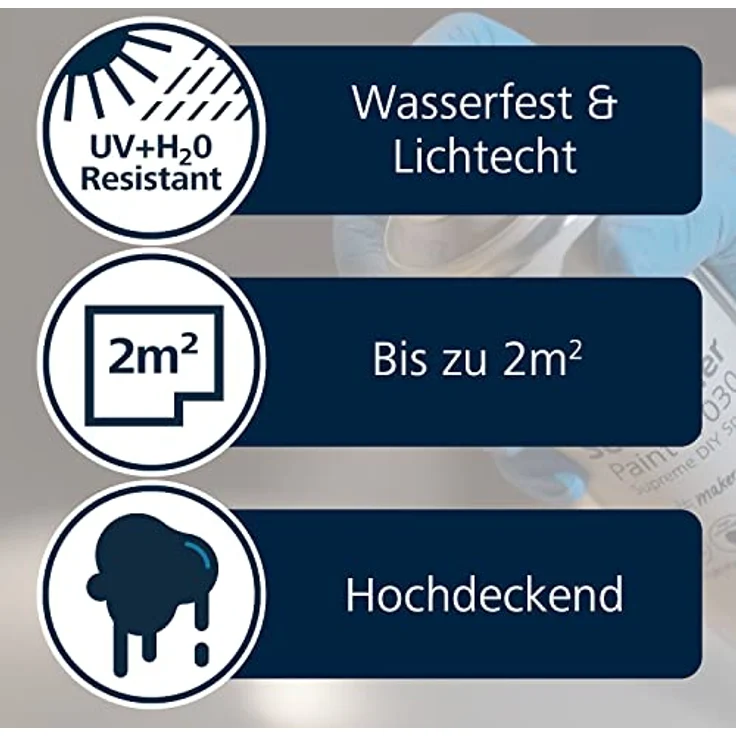 Schneider Paint-It 030 Supreme DIY Klarlack (wetterfest & UV-beständig, 200 ml, Schutzschicht zum Aufsprühen für fast alle Oberflächen) farblos matt – Bild 3
