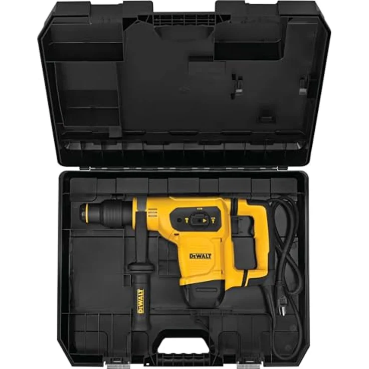 DeWalt 45 mm SDS-max Kraftvoller Bohr--Kombi-Hammer (mit 6.1 J Schlagenergie für diverse Bohranwendungen und Meißelarbeiten, 1x Bohrhammer 1.050 W) D25481K – Bild 3