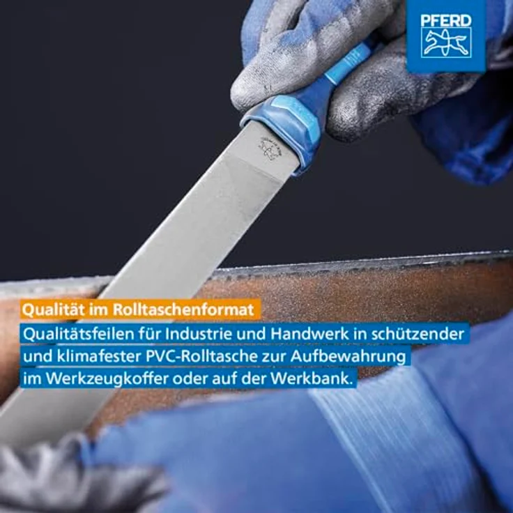 Pferd 11800552 Werkstattfeile 300mm H 9, Kreuzhieb H2, Länge – Bild 3