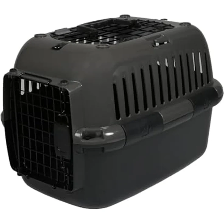 Europet-Bernina Tiertransportbox Transportkäfig Adventurer 50 dunkelgrau für Katzen – Bild 2