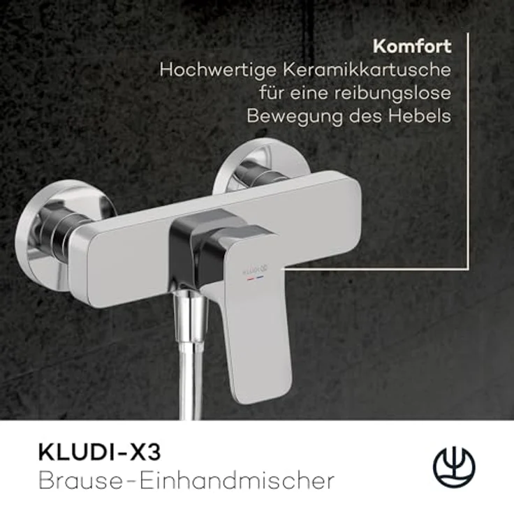 OTTO KLUDI-X3 Spültischarmatur, chrom, mit Keramik-Kartusche und Rückflusssicherung, Wandmontage – Bild 2
