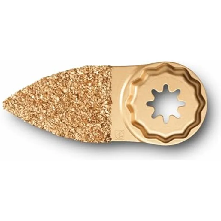 FEIN Hartmetall Raspel Fingerform, Starlock Plus Aufnahme zum Grobschliff von Spachtelmasse, Fliesenkleber, Beton und Stein, für enge und tief liegende Stellen