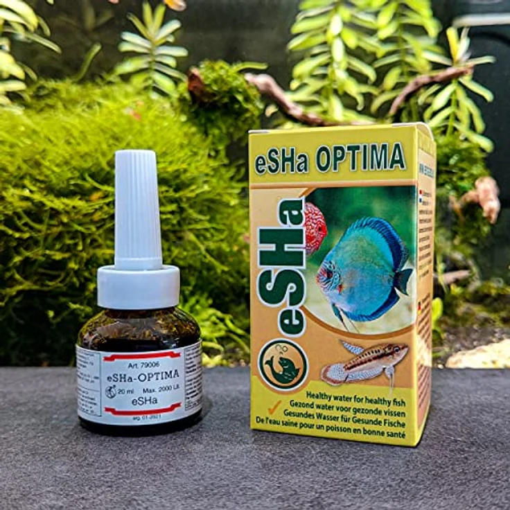eSHa Labs eSHa OPTIMA - Wasseraufbereiter mit Pflanzenextrakten, Spurenelementen, Mineralien, Vitaminen - erhöht Widerstandsfähigkeit gegen Krankheiten/Parasiten - 20 ml – Bild 2