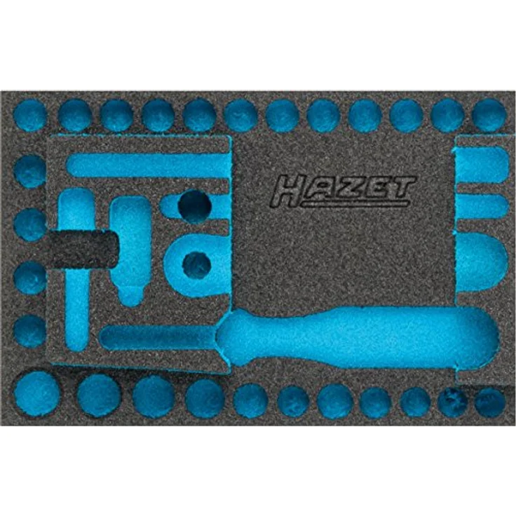 Hazet 2-Komponenten Weichschaum-Einlage für Art.Nr. 854-1, unbestückt, Maße 172 x 114 mm, geeignet für Hazet 165-S – Bild 2
