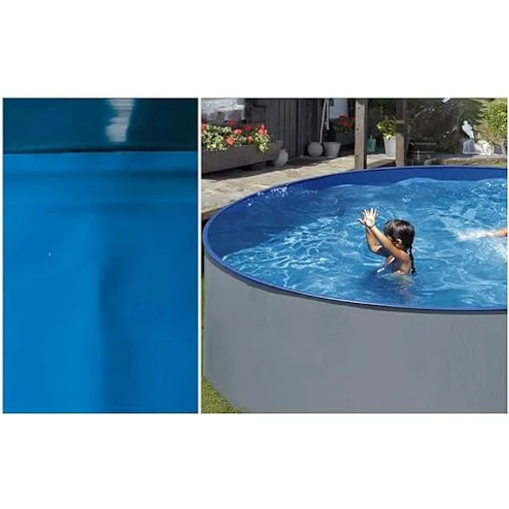 Gre Schwimmbadfolie oval 5,00 x 3,00 x 1,32 m blau, PVC-Liner mit UV-Schutz – Bild 2