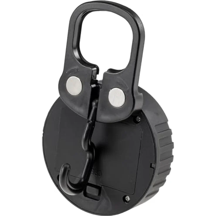 ChiliTec Taschenlampe Arbeitsleuchte mit Magnethalter Haken Batteriebetrieb 3x AAA Batterie Schwarz, Kompakte LED Handleuchte mit 36° Leuchtwinkel – Bild 4