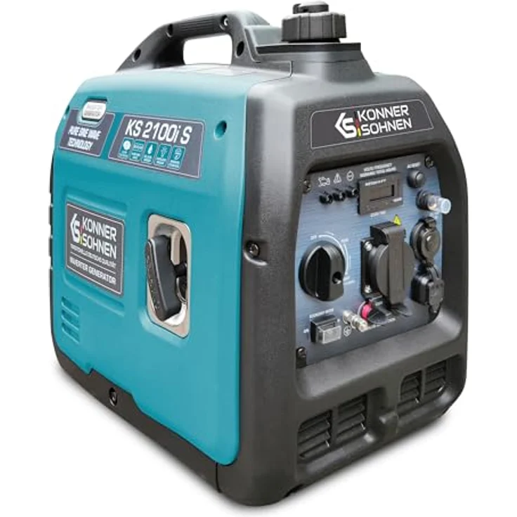 Könner & Söhnen KS 2100i S Inverter Stromerzeuger 2000W, tragbar, geräuscharm, ECO-Modus, 62 dB, mit USB-Anschlüssen – Bild 1