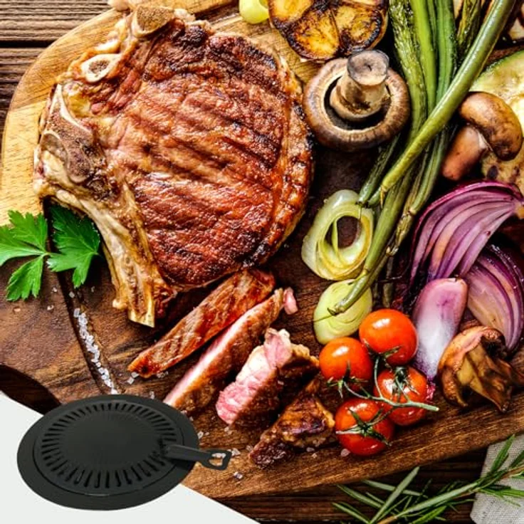 Grillaufsatz für tragbare Gaskocher Ø30,5 cm BBQ Grillplatte für Gaskocher - Preisvergleich – Bild 10