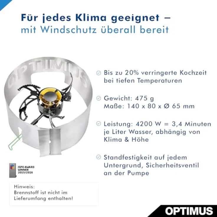 Optimus Polaris Optifuel, Mehrstoff-Campingkocher mit schnellem Brenner und magnetischer Reinigungsnadel – Bild 5