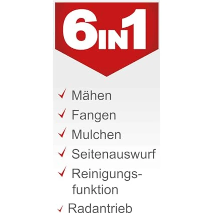 Scheppach MS180-51 Benzin Rasenmäher, 5,4 PS, 51 cm Schnittbreite, 65L Fangbox, Stahlgehäuse, 8-fach Schnitthöhenverstellung, Reinigungsfunktion, inkl. Motoröl – Bild 2