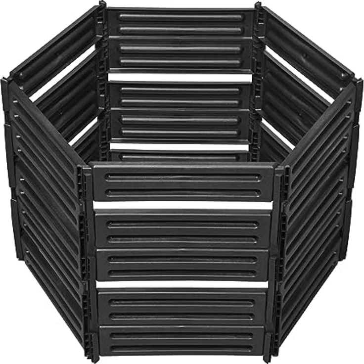 GARANTIA AIR-King Steckkomposter schwarz Komposter mit Stecksystem (600 Liter)