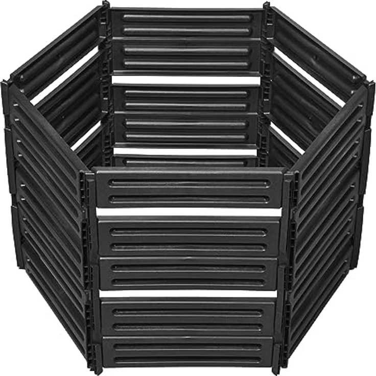GARANTIA AIR-King Steckkomposter schwarz Komposter mit Stecksystem (600 Liter) – Bild 1