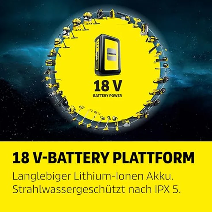 Kärcher Mobile Outdoor Cleaner OC 7-18 Handheld, Mitteldruckreiniger mit 18 V Akku, 2-stufiger Druckverstellung und 5-in-1 Multi Jet – Bild 8