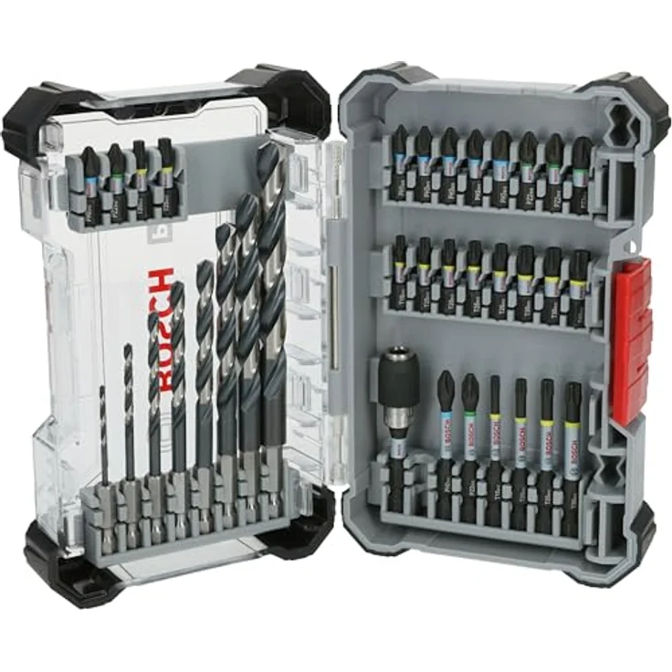 Bosch 35x PRO Impact Metal Set, 35-tlg. (für Stahl, Gusseisen, 200 x 107 mm, Professional Zubehör Schraubendreher, Schraubendreher) – Bild 1