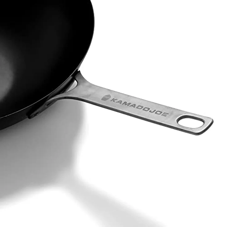 Kamado Joe Wok aus Karbonstahl, perfekt zum Braten, Kochen und Dämpfen für klassische Joe und Big Joe Grills – Bild 3