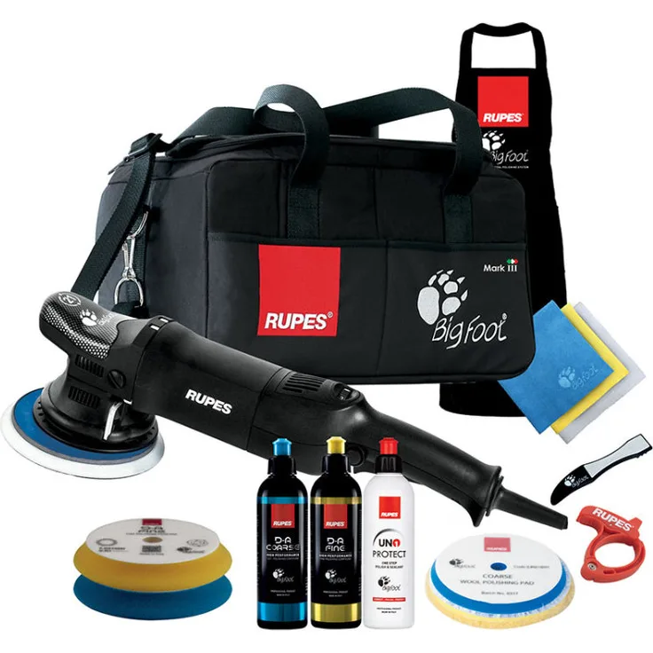 Rupes Exzenter-Poliermaschine LHR 21 Kit LUX mit Zubehör in Werkzeugtasche