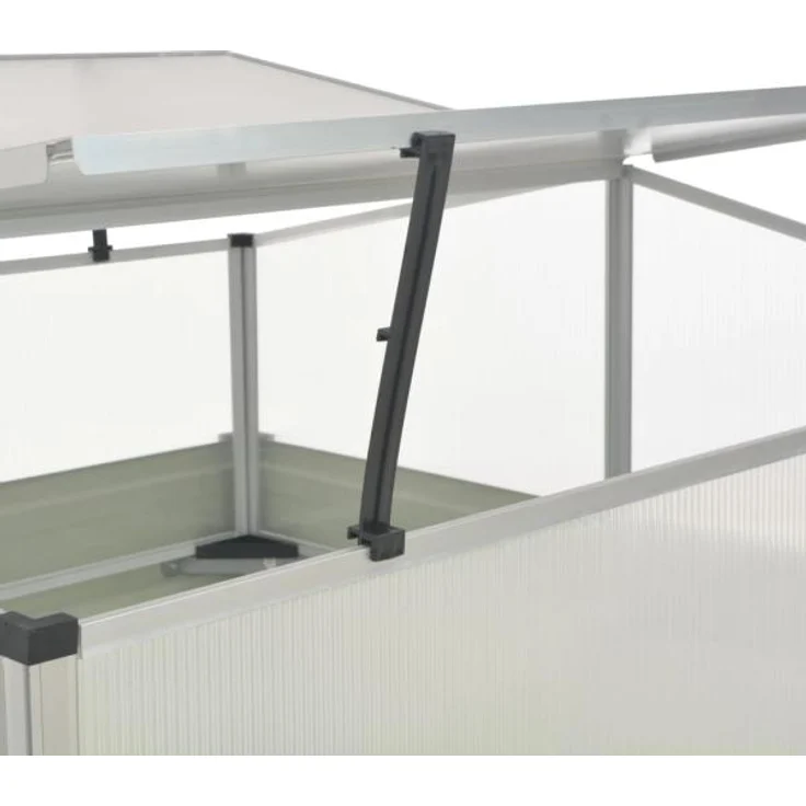 vidaXL Gewächshaus Braun 100 x 100 x 85 cm Verzinkter Stahl – Bild 4
