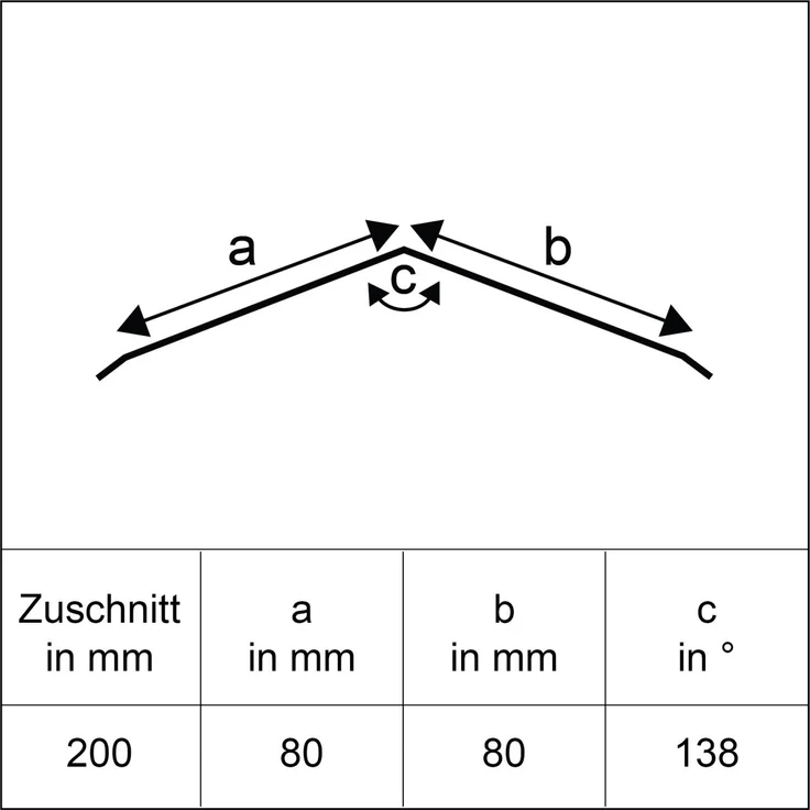 Sarei Firstblech SDF 2000 x 200 mm anthrazit – Bild 1