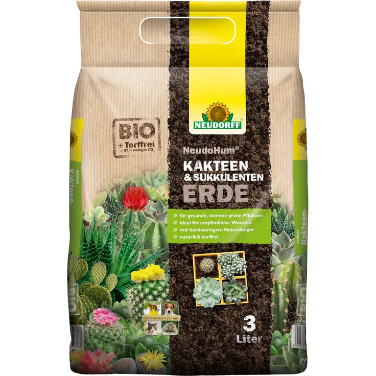 Neudorff NeudoHum Kakteen & SukkulentenErde - 3 Liter