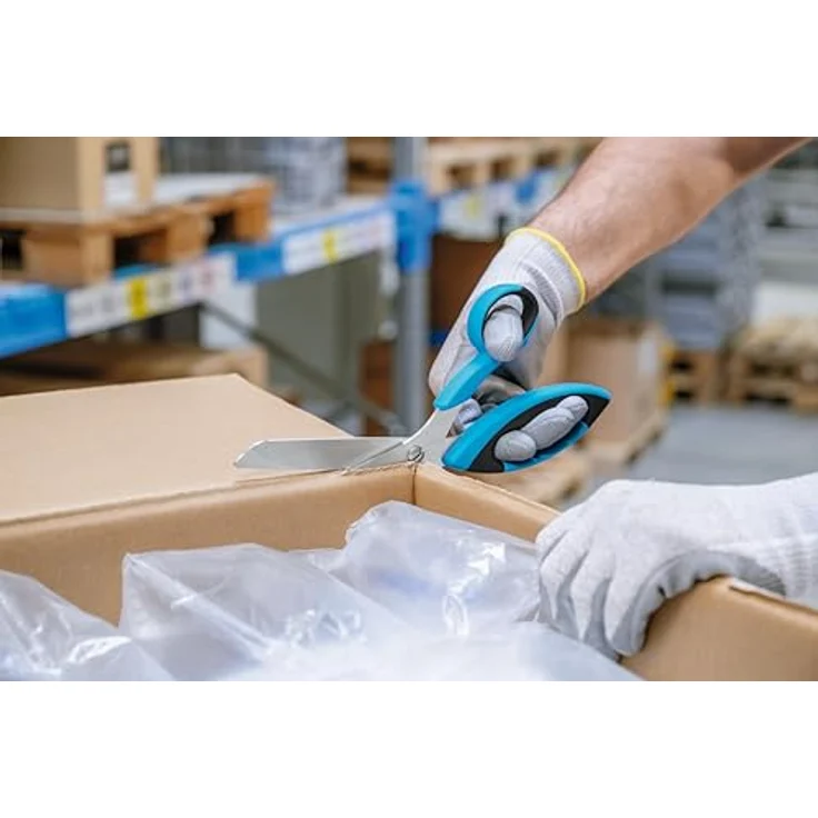 MARTOR SECUPLUS 568, Sicherheitsschere aus rostfreiem Edelstahl mit 115 mm Schneidenlänge, ergonomischem Griff, für Rechts- und Linkshänder – Bild 16