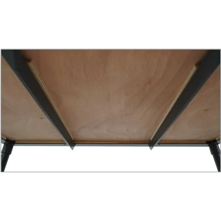 PROREGAL® Tischwagen Profi mit 2 Etagen, Traglast 400kg, pulverbeschichteter Stahl, grau – Bild 4