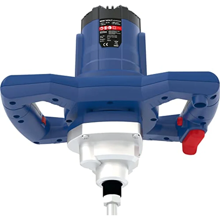 Güde Rührwerk GRW 1414.1, 1400 W, Komplett-Set, Softgrip, ergonomisch, robust, inkl. Rührkorb, gelb – Bild 6