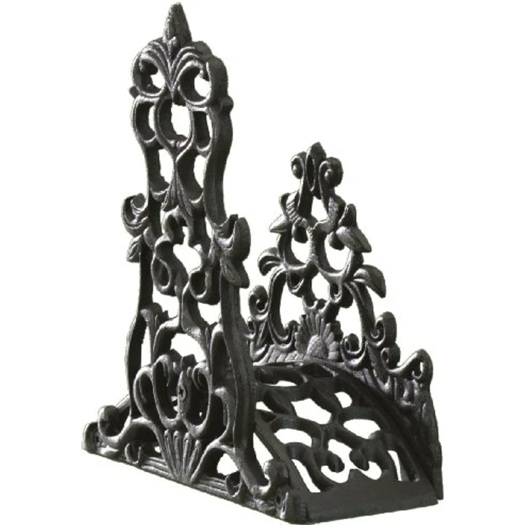 Esschert Design Schlauchhalter, Gartenschlauchhalterung, klassisch, aus Gusseisen für Wandmontage, ca. 25 cm x 16 cm x 29 cm – Bild 2
