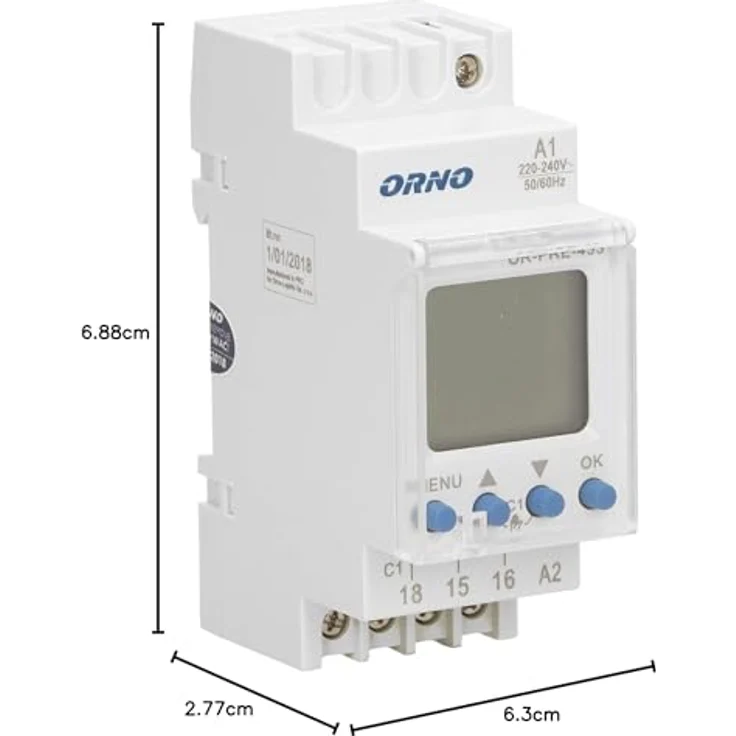 Orno OR-PRE-433, Zeitschaltuhr mit 52 Programmen, LCD-Display, 3 Menüsprachen, DIN TH-35mm, sehr hohe Flexibilität – Bild 8