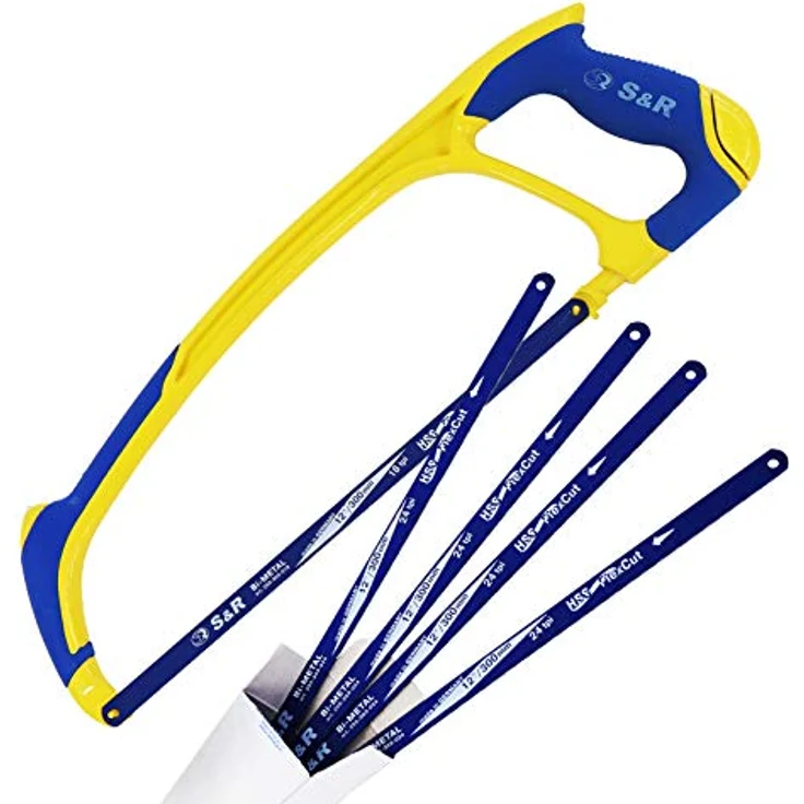 S&R HSS Bi-Metall Sägeblätter Set, 4-teilig für Bügelsäge, 300 mm x 24 tpi, flexibel und robust, MADE IN GERMANY – Bild 5
