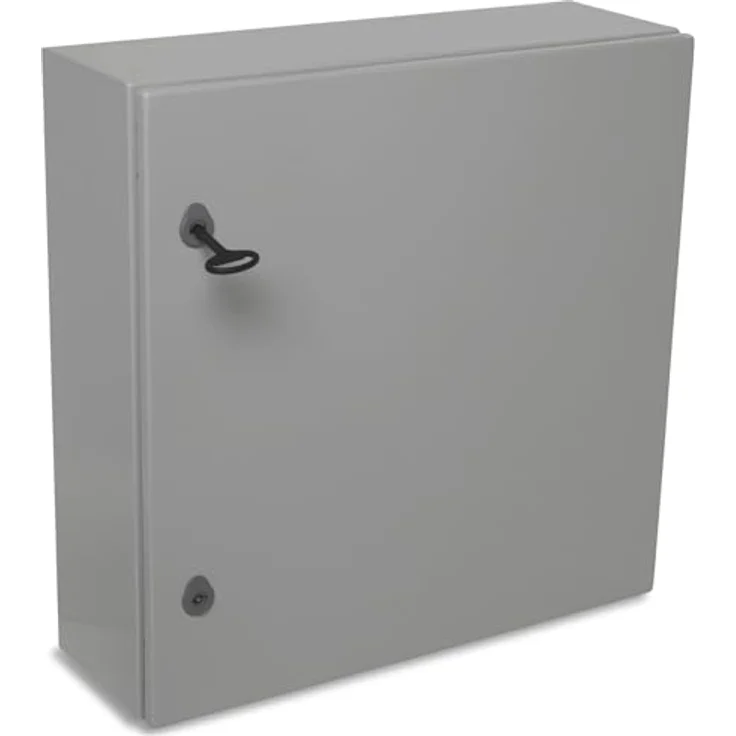 BOXEXPERT Verteilerkasten Treva, IP66 wasserdichtes Stahlblechgehäuse 600x600x200mm, grau, IK10 schlagfest, wetterfest für Outdoor-Installationen – Bild 3