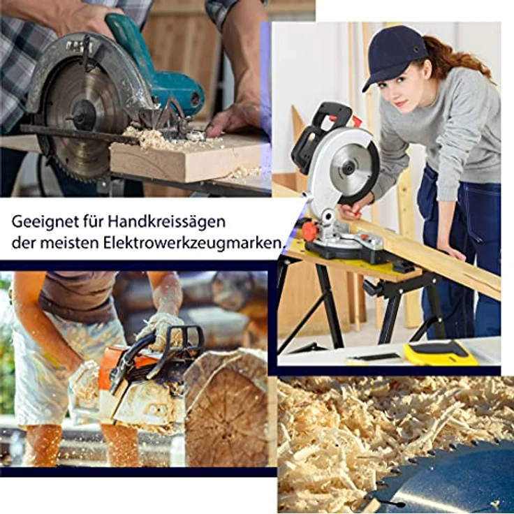 Profi Kreissägeblatt 210 x 30mm für HM NE Metall 80 Z 3 Reduzierringe Sägeblatt extra viele Zähne Alu Kunststoff Eisen (1, Kreissägeblatt) – Bild 2