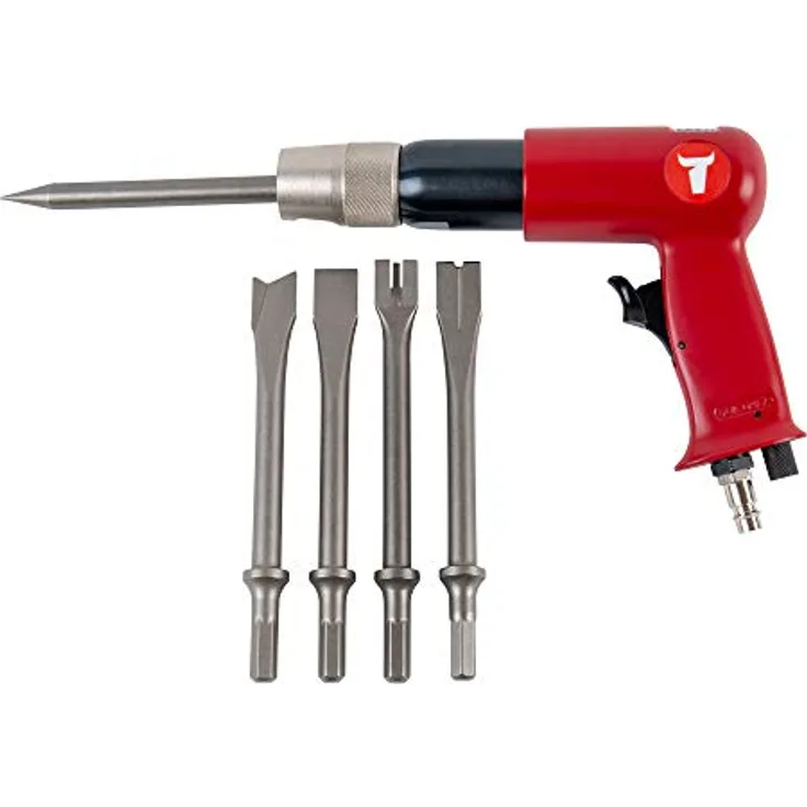 STIER Meißelhammer-Satz SMH-B 7-teilig, hohe Schlagleistung und ergonomischer Griff, schnellwechselaufnahme