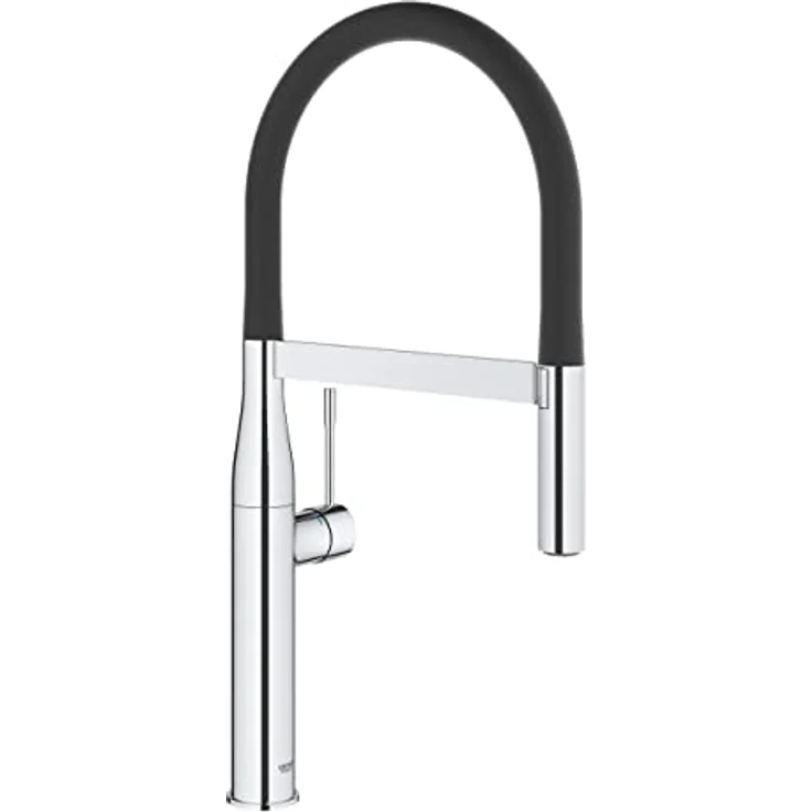 Grohe Essence Einhand-Spültischbatterie mit ausziehbarer Profibrause, Chrom – Bild 1