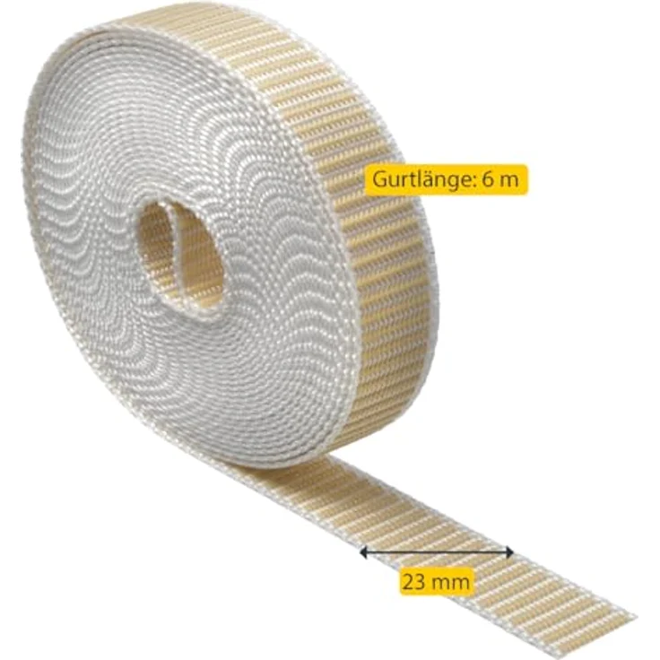 GURTBAND Rolladengurt 36001 Maxi 23 Mm 6,0mtr Beige36001 – Bild 7