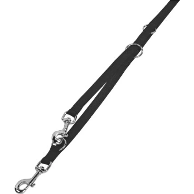 Nobby Führleine Classic schwarz für Hunde L: 200 cm B: 15 mm, drei-fach verstellbar – Bild 1
