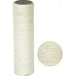 Nanook Kratzbaum Ersatzstamm Sisalstamm - Durchmesser 11 cm Ø - Länge 40 cm - Geeignet für nanook Progamm (Schwarz)