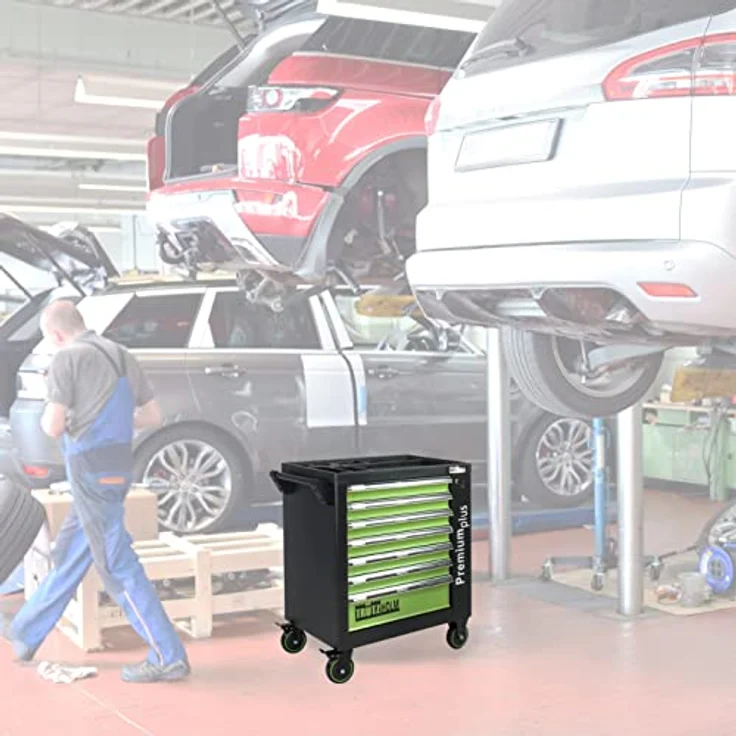TrutzHolm Werkstattwagen Premium XXL leer Werkzeugwagen robust & vielseitig einsetzbar – Bild 2