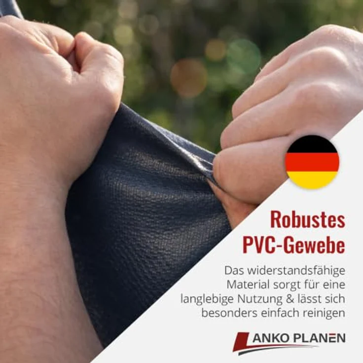 SafeDeluxe Pool-Abdeckplane, Rollschutzabdeckung mit Abflussöffnungen, reißfest und wasserfest (ohne Stangen) – Bild 3