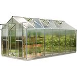 GFP Gewächshaus Saphir 7 aus Alu 259x449 cm ca. 6 mm Doppelstegplatten mit Fundamentrahmen, automatischer Fensteröffner - Made in Austria