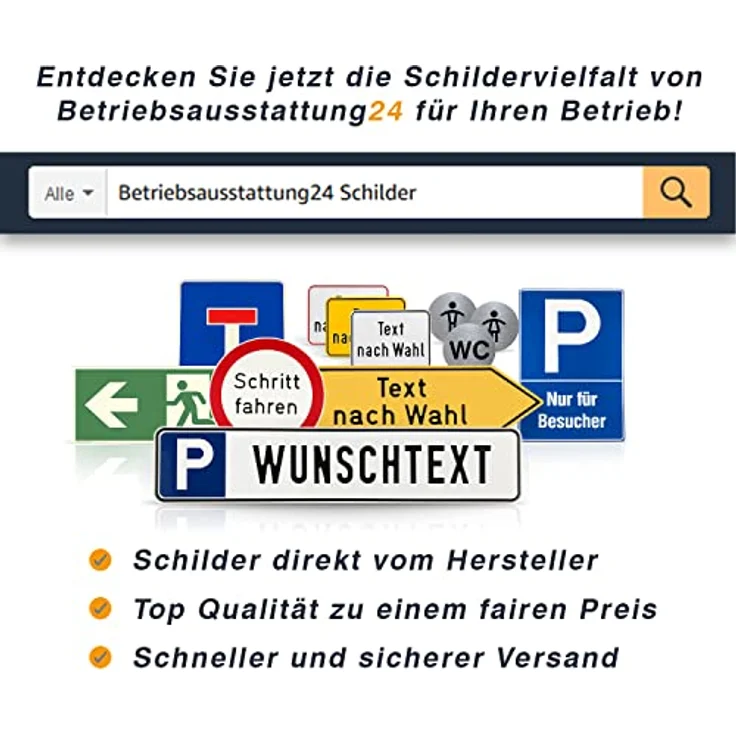 Betriebsausstattung24 BMZ Hinweisschild Brandschutz, Aluminium geprägt, wetterfest, 59,4x21 cm, Made in Germany – Bild 4