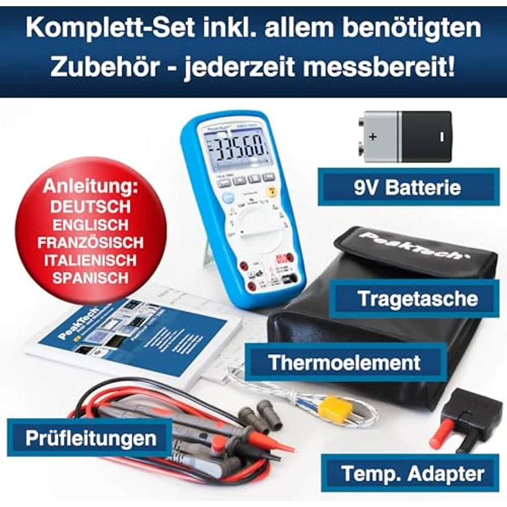 PeakTech 3360 - Multimeter digital 40000 Counts TRMS – Bild 8