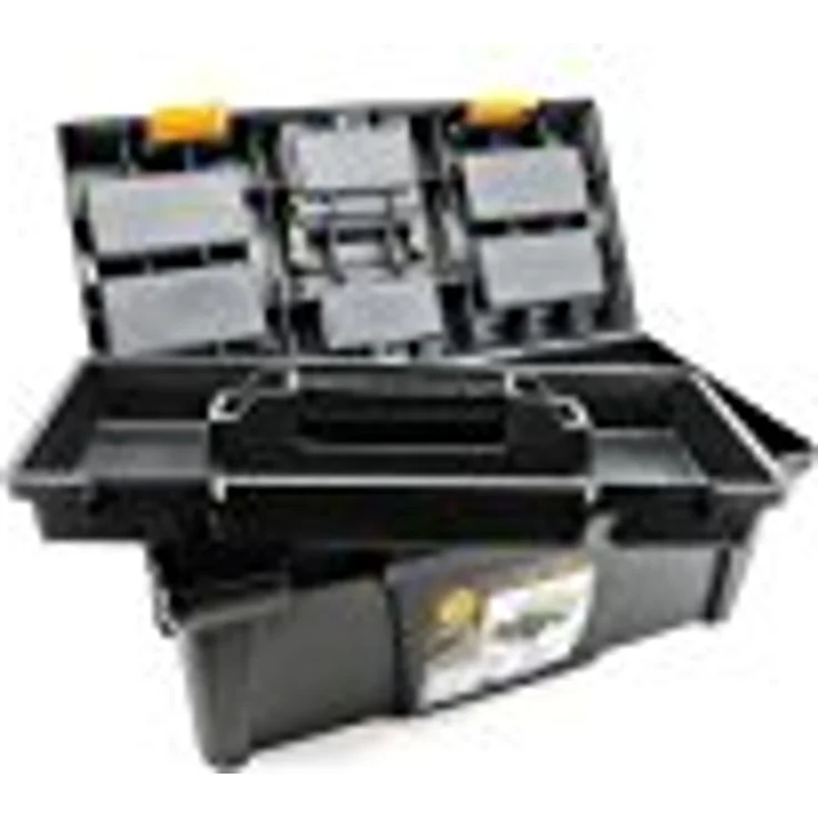 TRIZERATOP 20“ Werkzeugkoffer Kunststoff 525x256x246 mm mit ausziehbarer Schale und Bithalter, stabiler Verschluss, seitliche Griffe – Bild 3