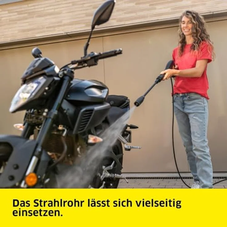 Kärcher Hochdruckreiniger K 4 Classic Car, kompakt und leistungsstark, mit Car Kit in Rot – Bild 5