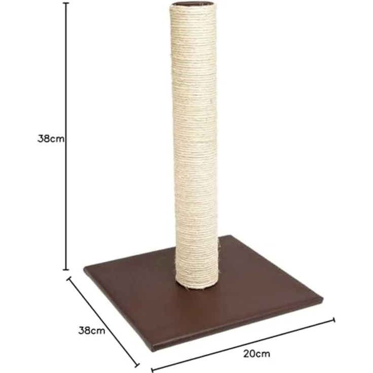 Karlie Kratzsäule Kunstleder L: 38 cm B: 38 cm H: 59 cm braun – Bild 2