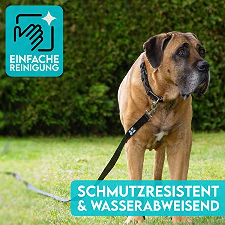HUND IST KÖNIG® Schleppleine 10m für Hunde - Hundeleine 10m mit Griffpolster - Robuste Hunde Schleppleine, wasserabweisend & schmutzunempfindlich - für erfolgreiches Hundetraining inkl. eBook – Bild 3